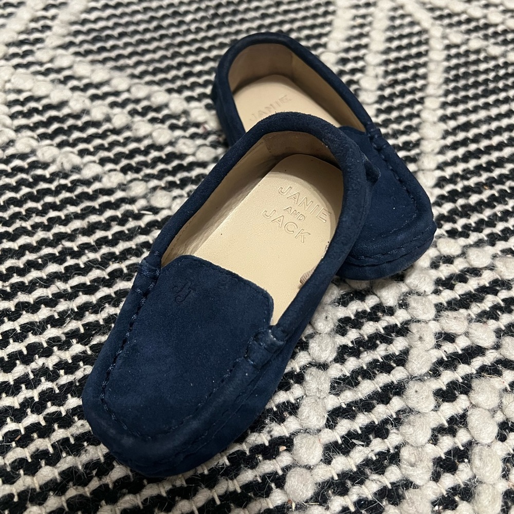 Janie and Jack suede loafers.